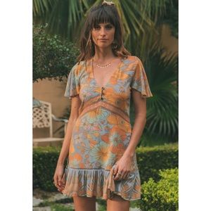 Nine Lives Bazaar Banjo Dress - Pacific Size 14/16